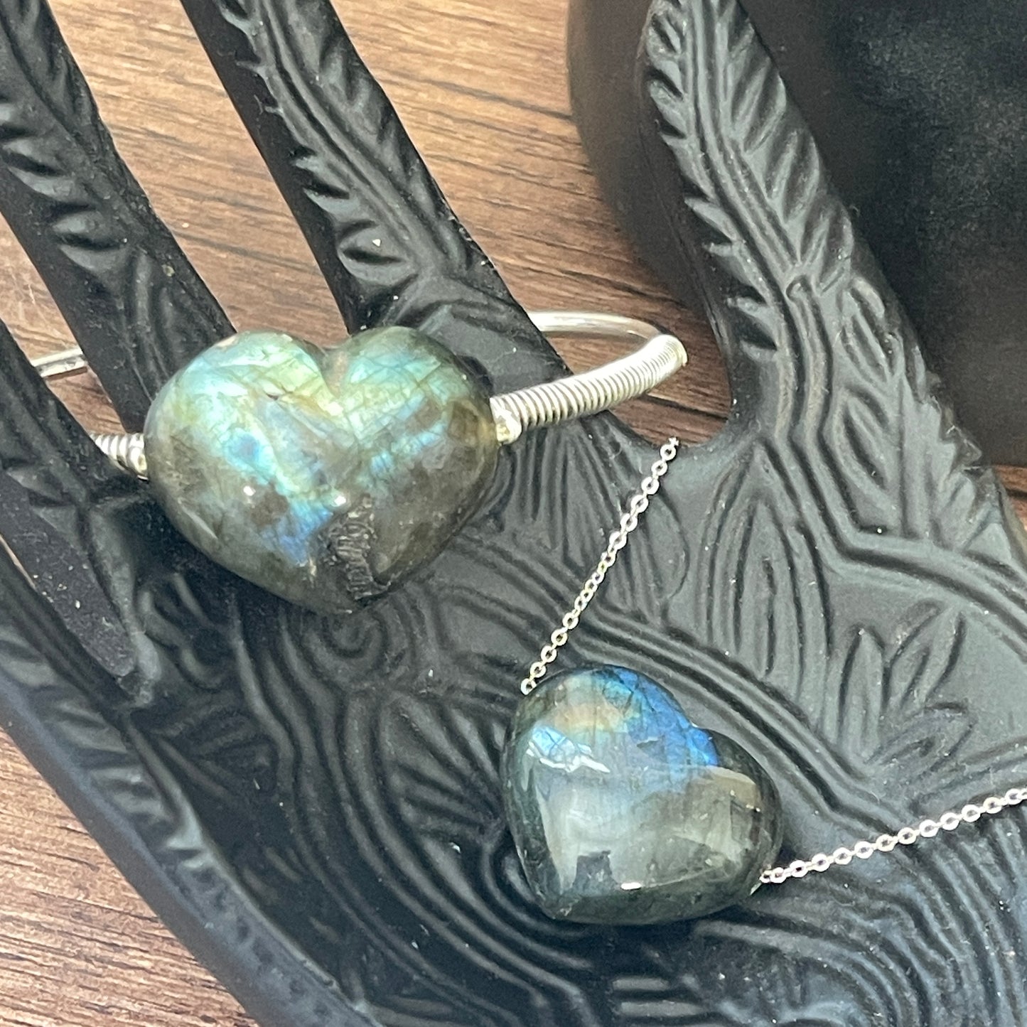 Labradorite Heart Necklace