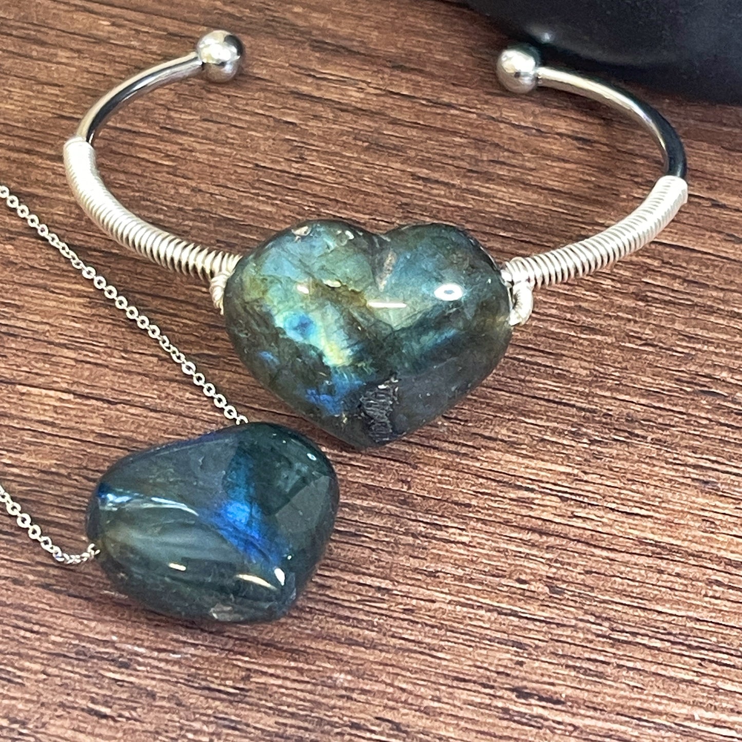 Labradorite Heart bracelet