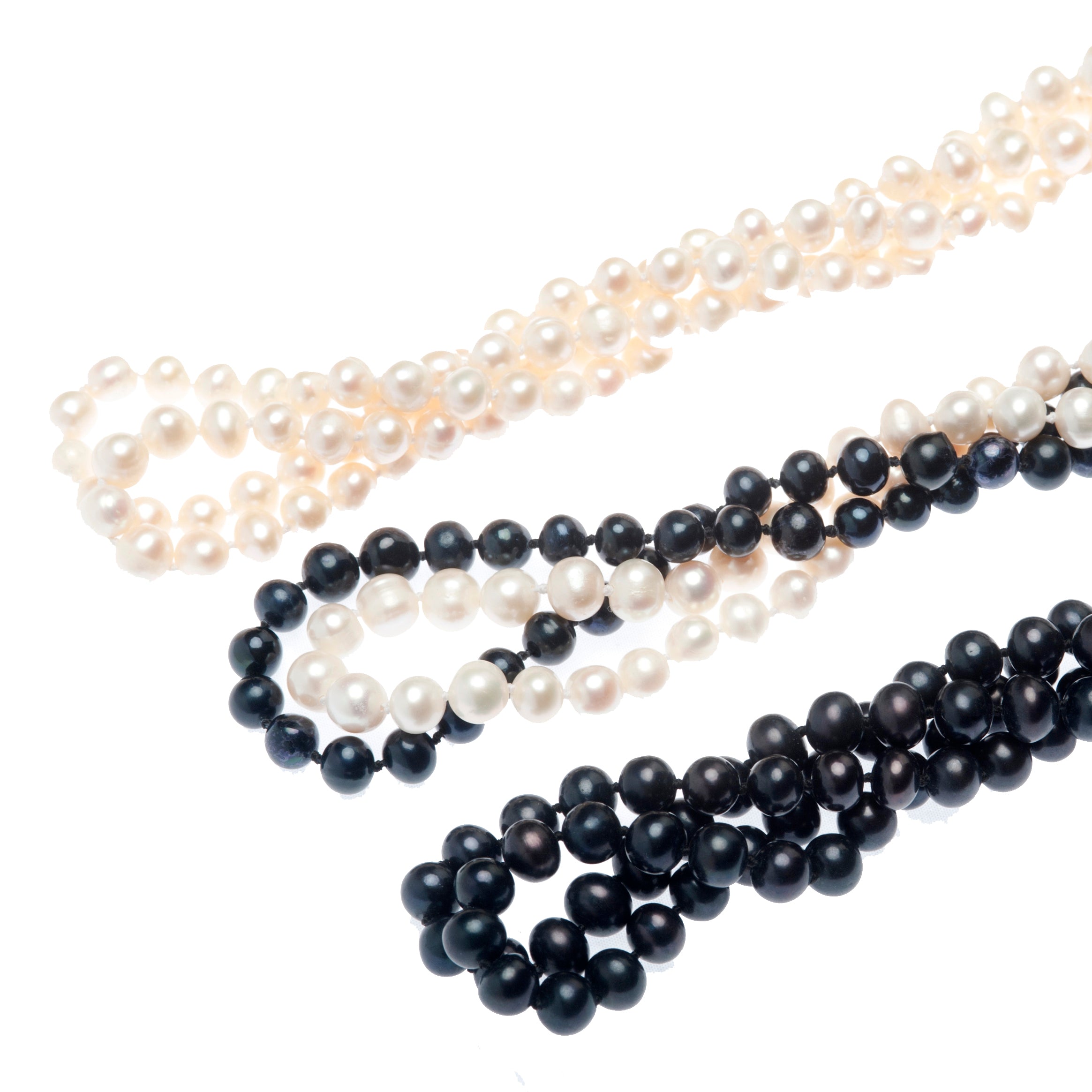 Seed Pearl Rope Necklace | Mociun