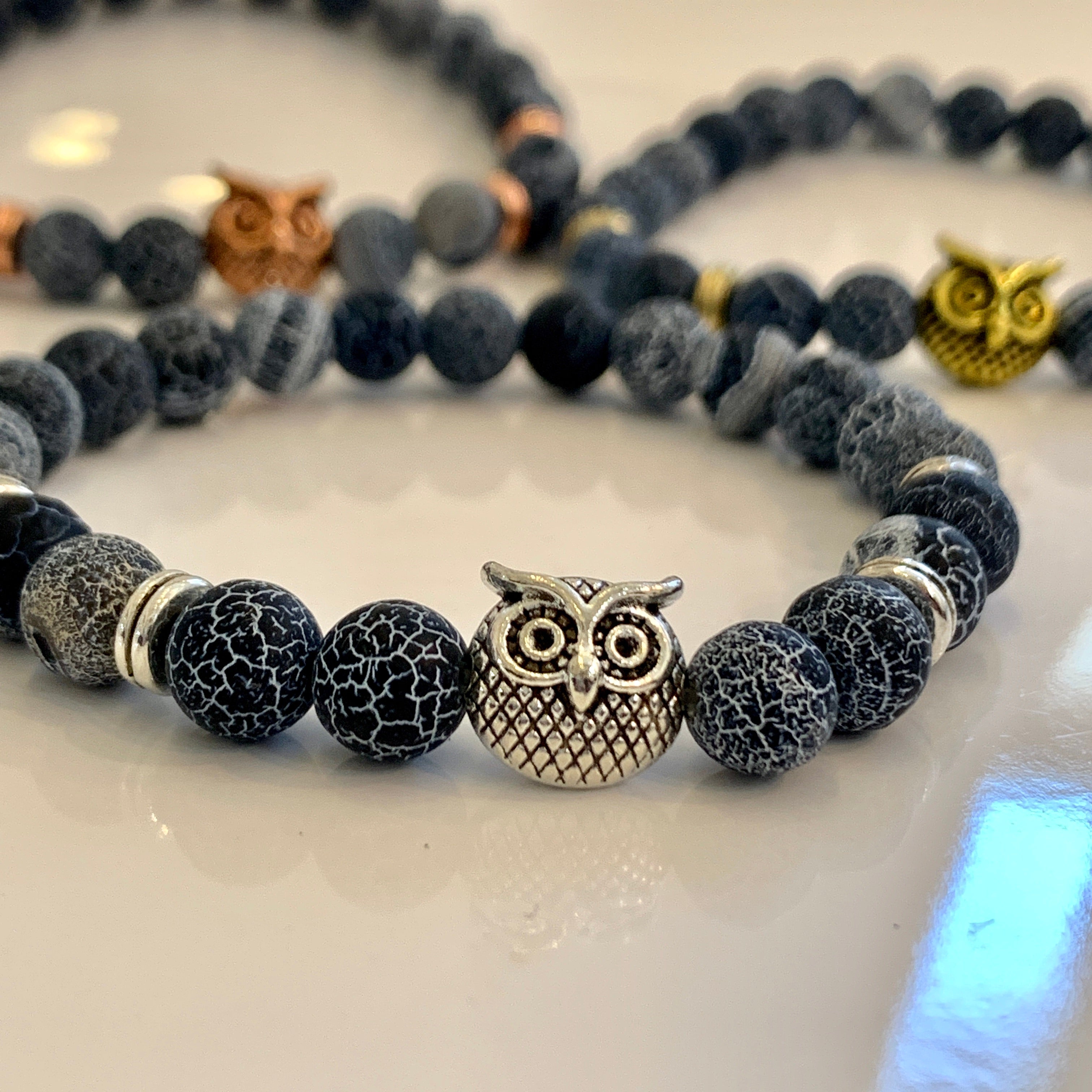 Owl store stretch bracelet